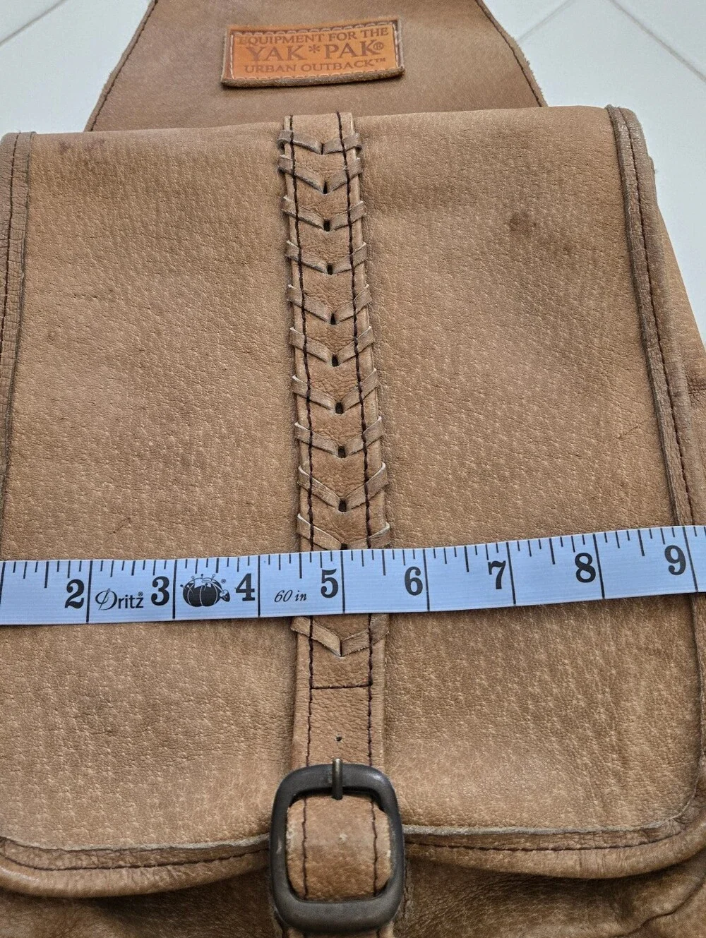 YAK PAK Leather Saddle Bag Vintage